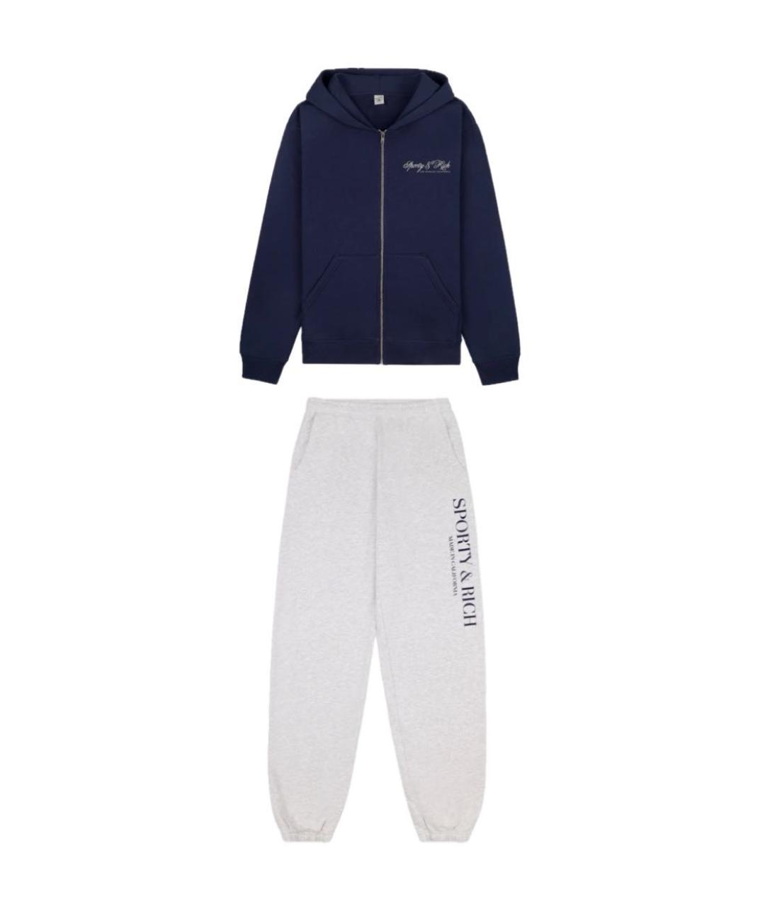 SPORTY AND RICH Хлопковый спортивный костюм, фото 1
