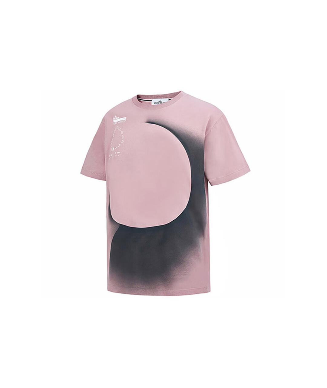 STONE ISLAND Розовая футболка, фото 3