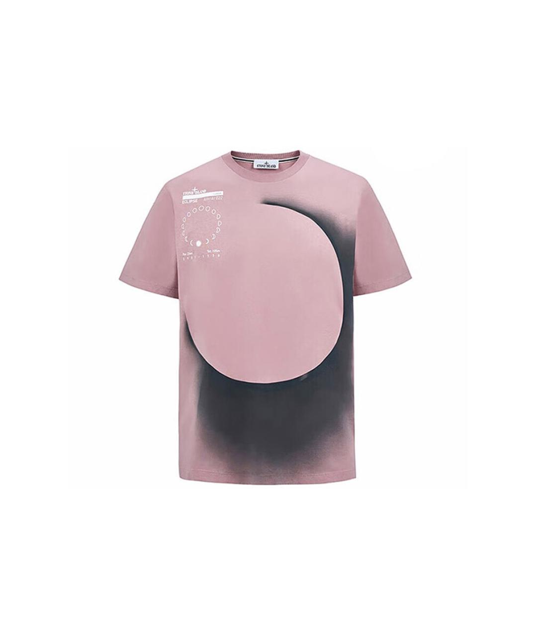 STONE ISLAND Розовая футболка, фото 4