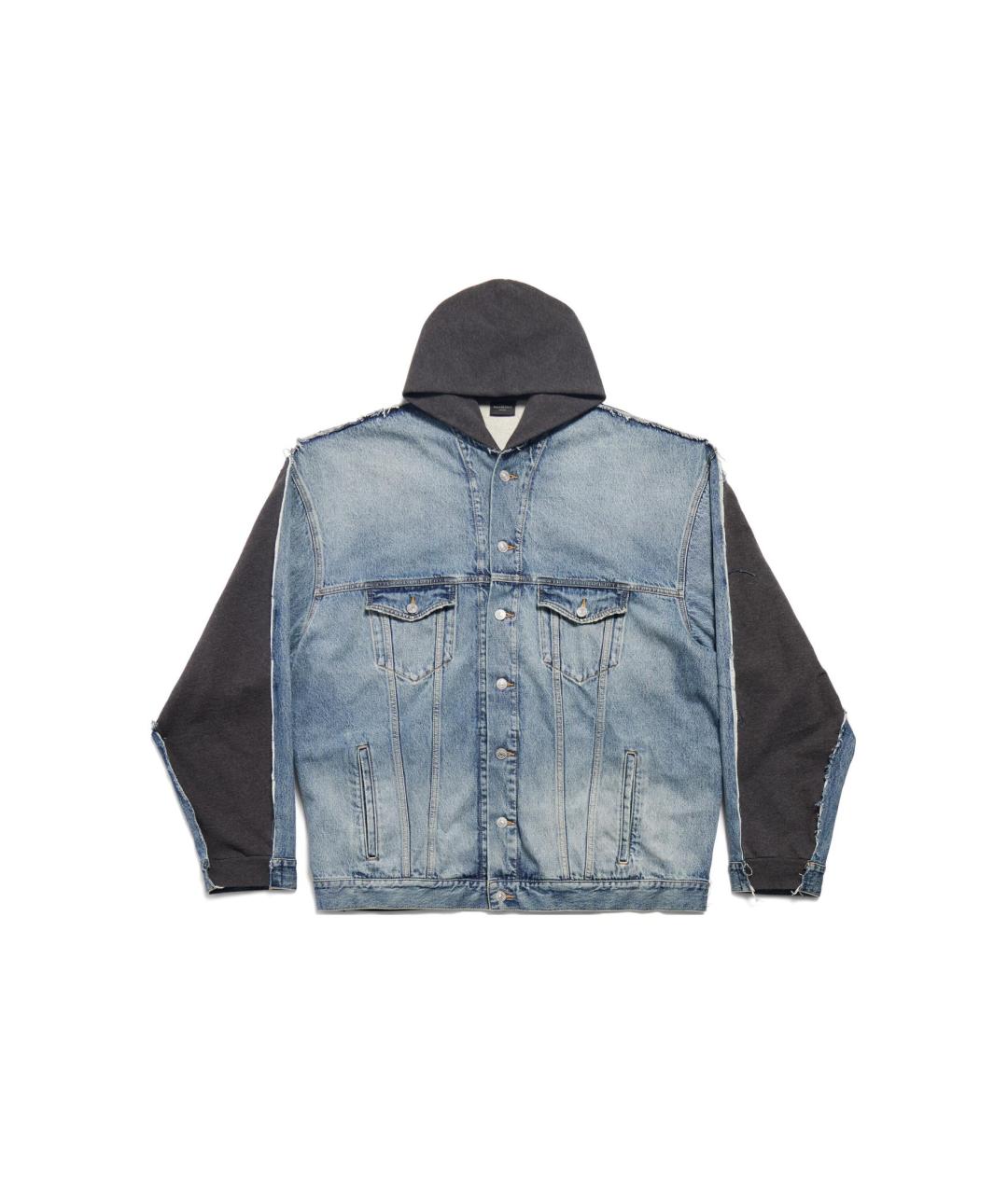 BALENCIAGA Синяя деним куртка, фото 6