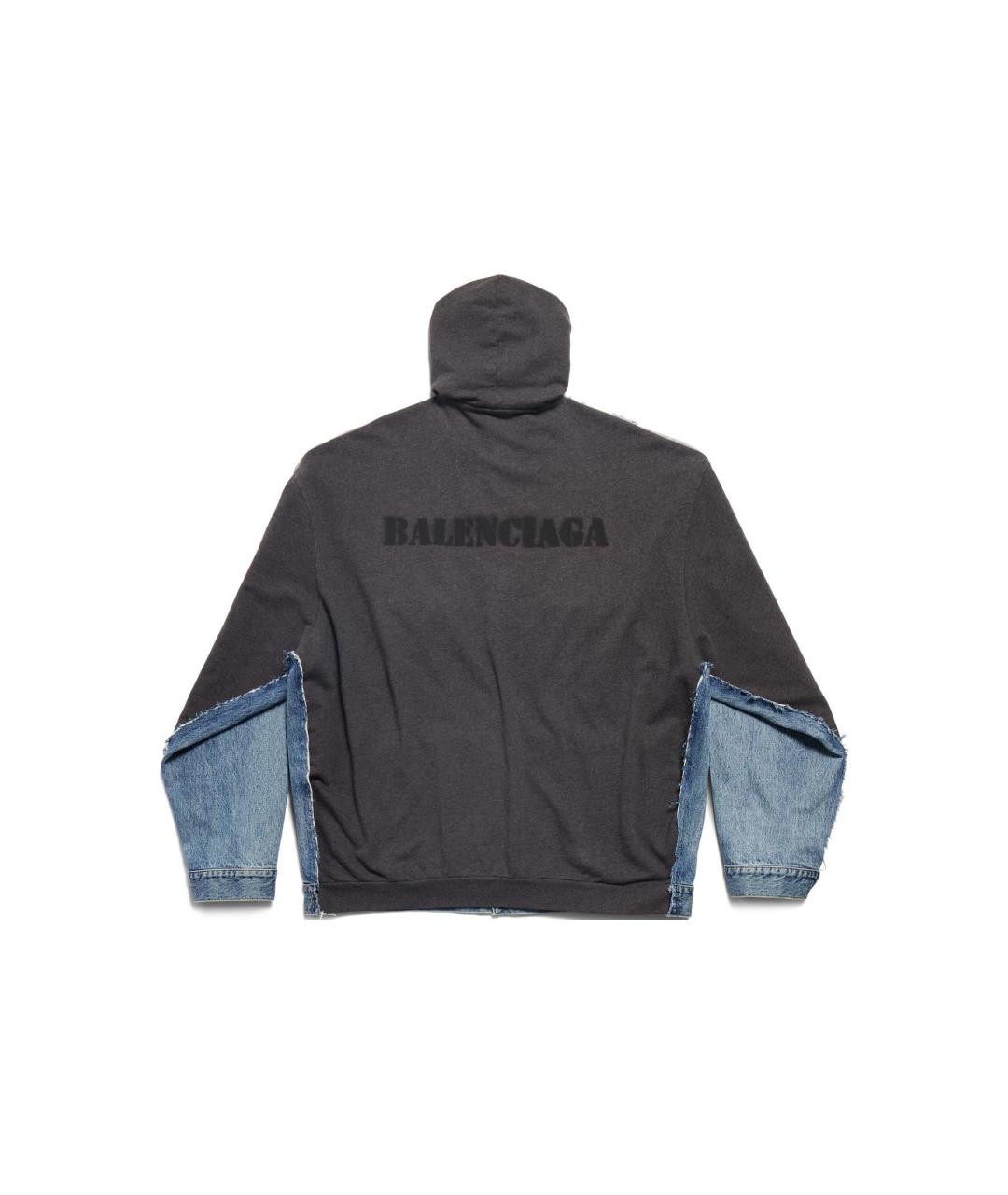 BALENCIAGA Синяя деним куртка, фото 2