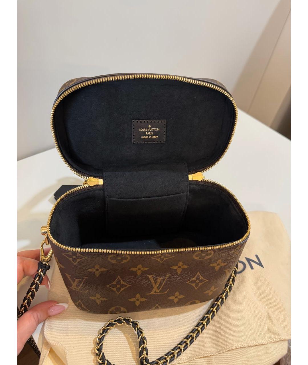 LOUIS VUITTON Коричневая сумка с короткими ручками, фото 6