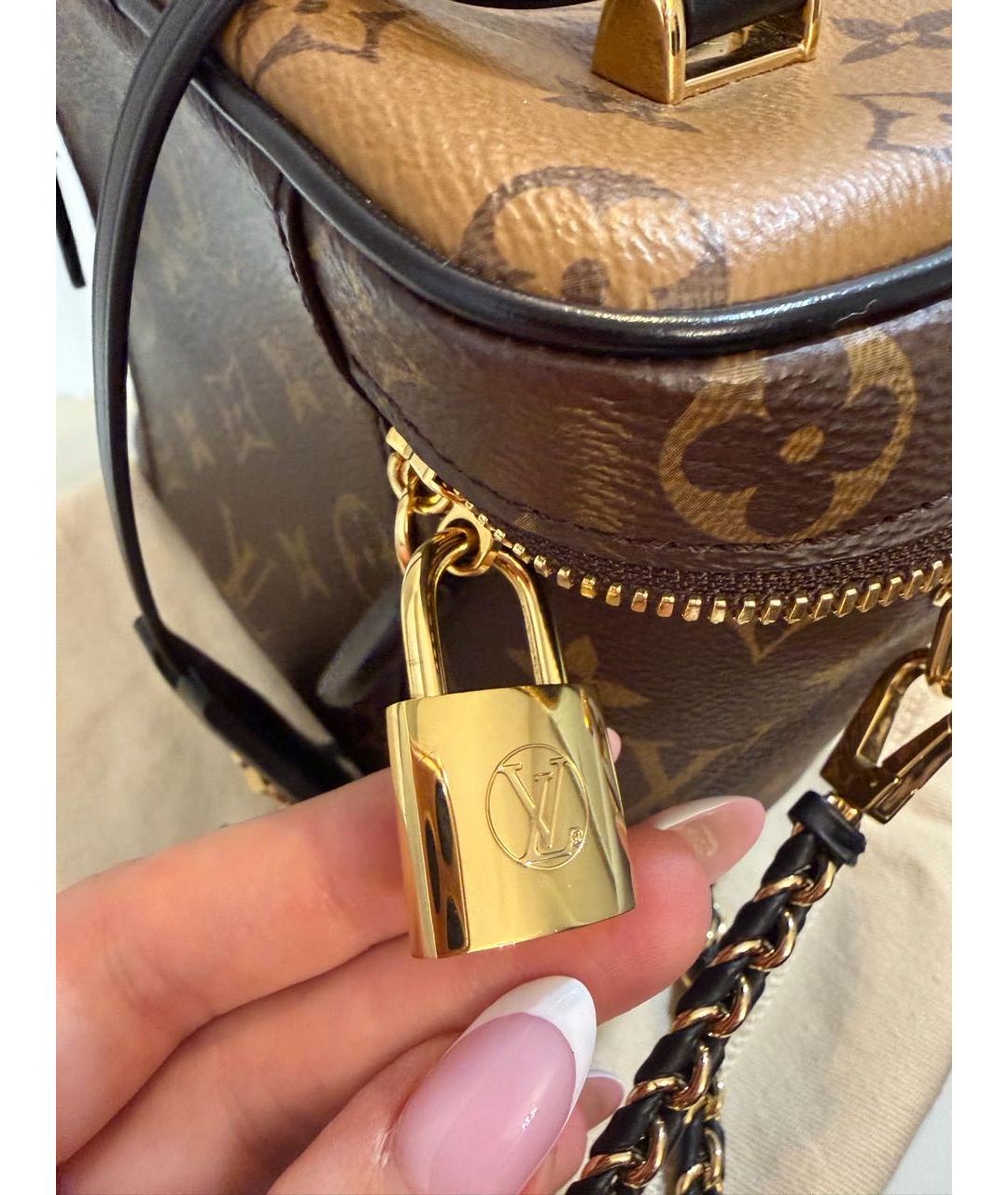 LOUIS VUITTON Коричневая сумка с короткими ручками, фото 5