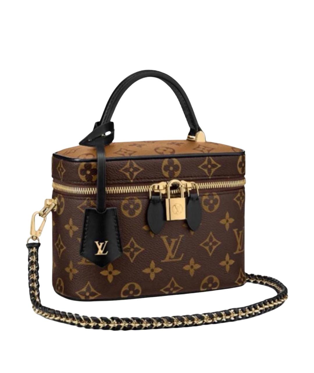 LOUIS VUITTON Коричневая сумка с короткими ручками, фото 1