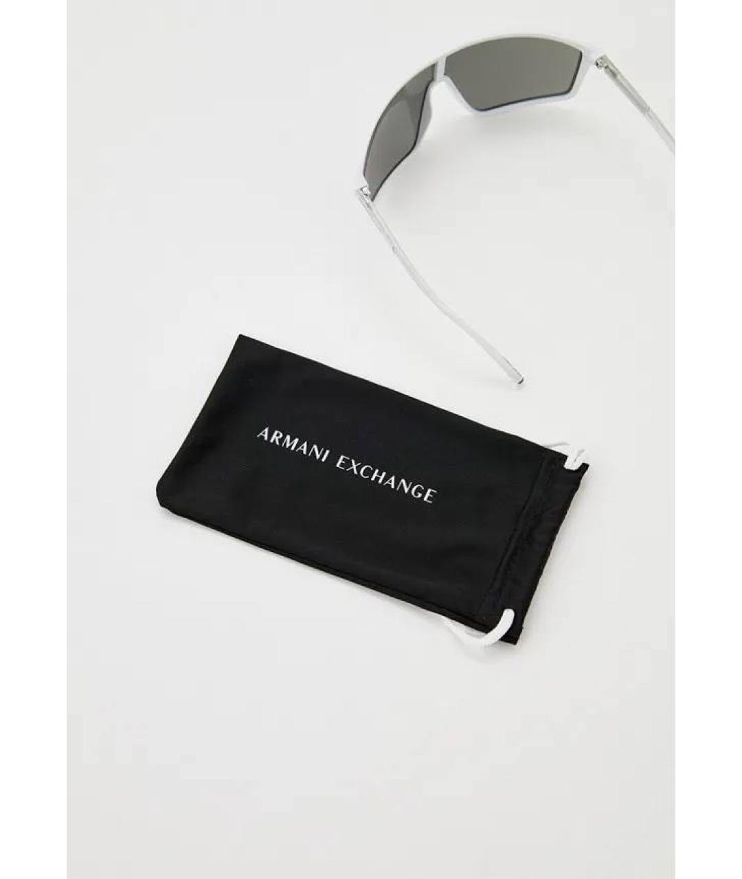 ARMANI EXCHANGE Белые пластиковые солнцезащитные очки, фото 6