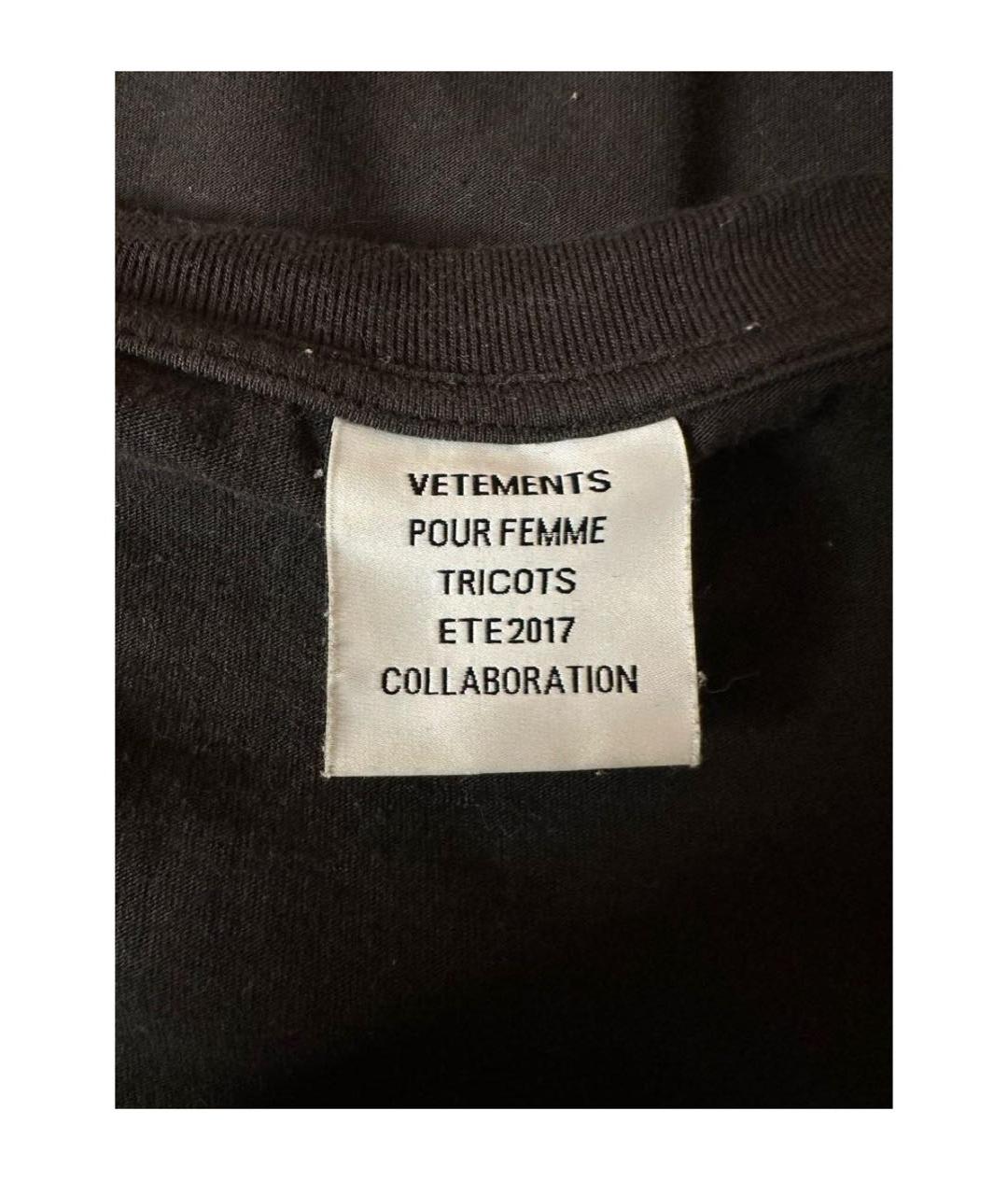 VETEMENTS Белая хлопковая футболка, фото 5