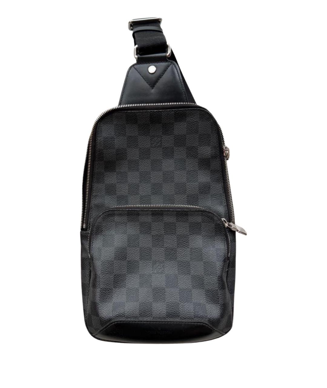 LOUIS VUITTON Антрацитовая сумка на плечо, фото 1