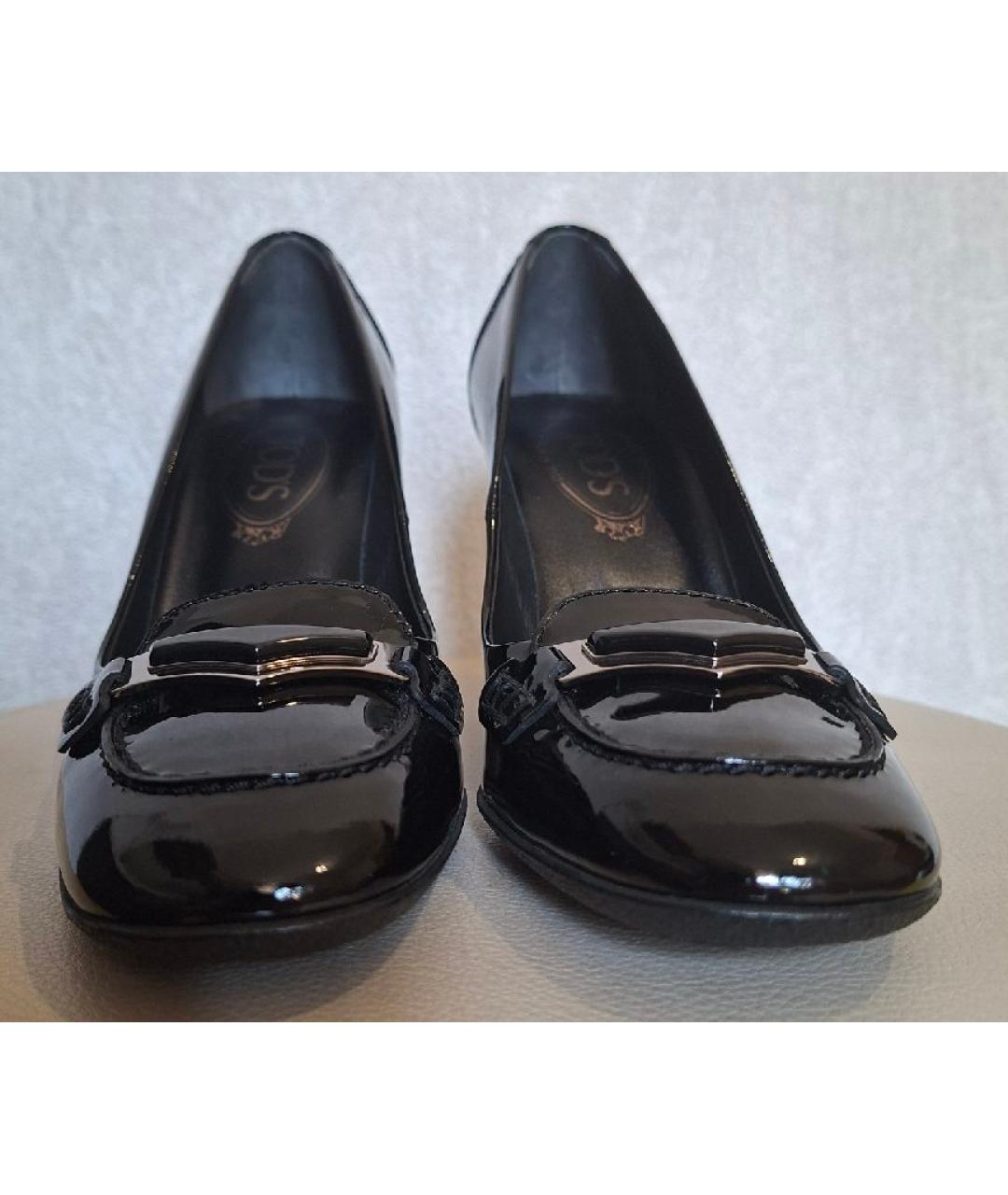 TOD'S Черные туфли из лакированной кожи, фото 2