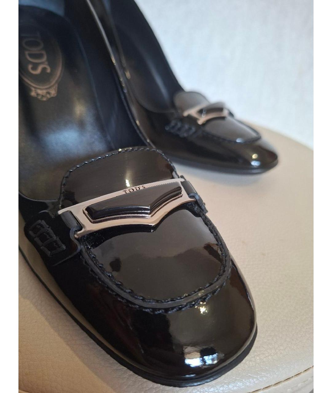 TOD'S Черные туфли из лакированной кожи, фото 6