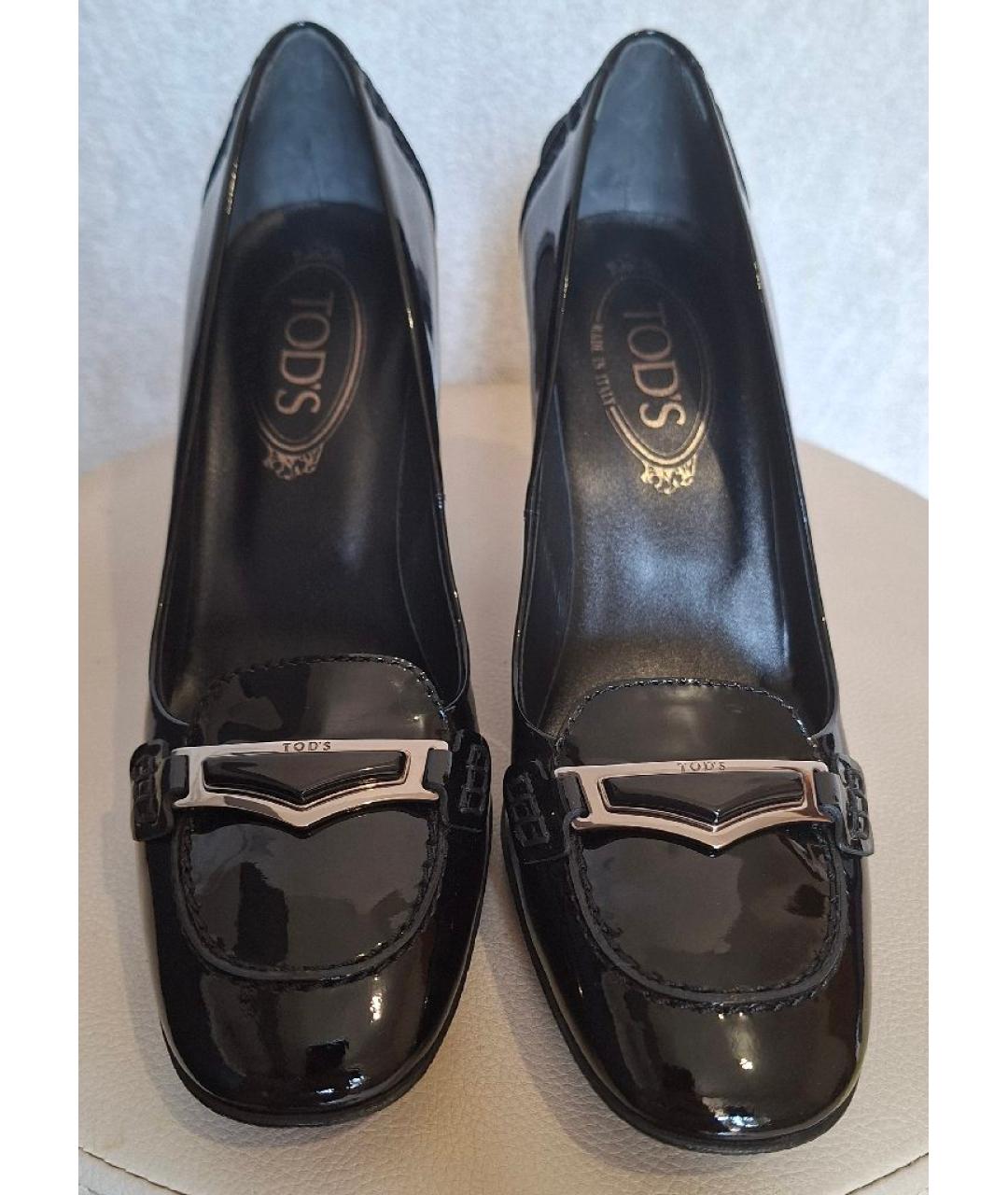 TOD'S Черные туфли из лакированной кожи, фото 3