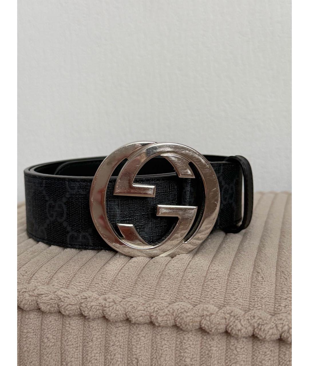 GUCCI Антрацитовый ремень, фото 9