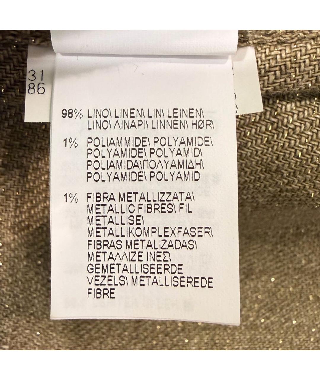 BRUNELLO CUCINELLI Коричневая льняная куртка, фото 6