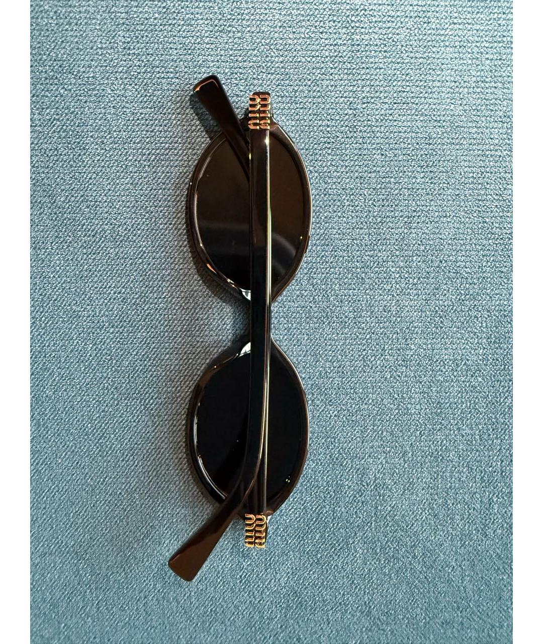 MIU MIU Черные пластиковые солнцезащитные очки, фото 2