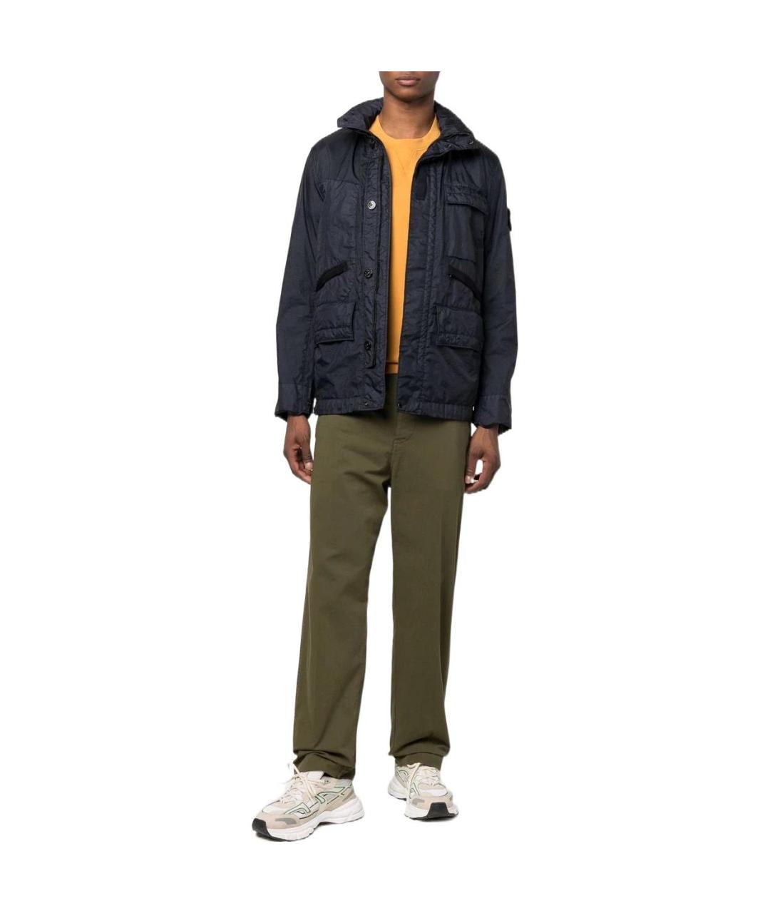 STONE ISLAND Темно-синяя куртка, фото 2