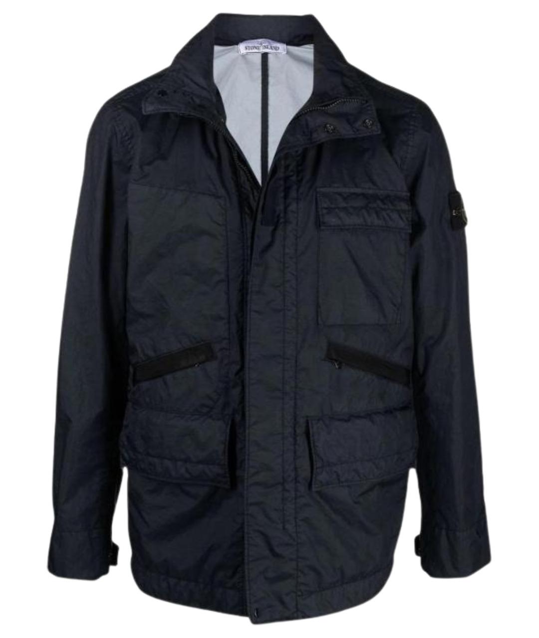 STONE ISLAND Темно-синяя куртка, фото 1