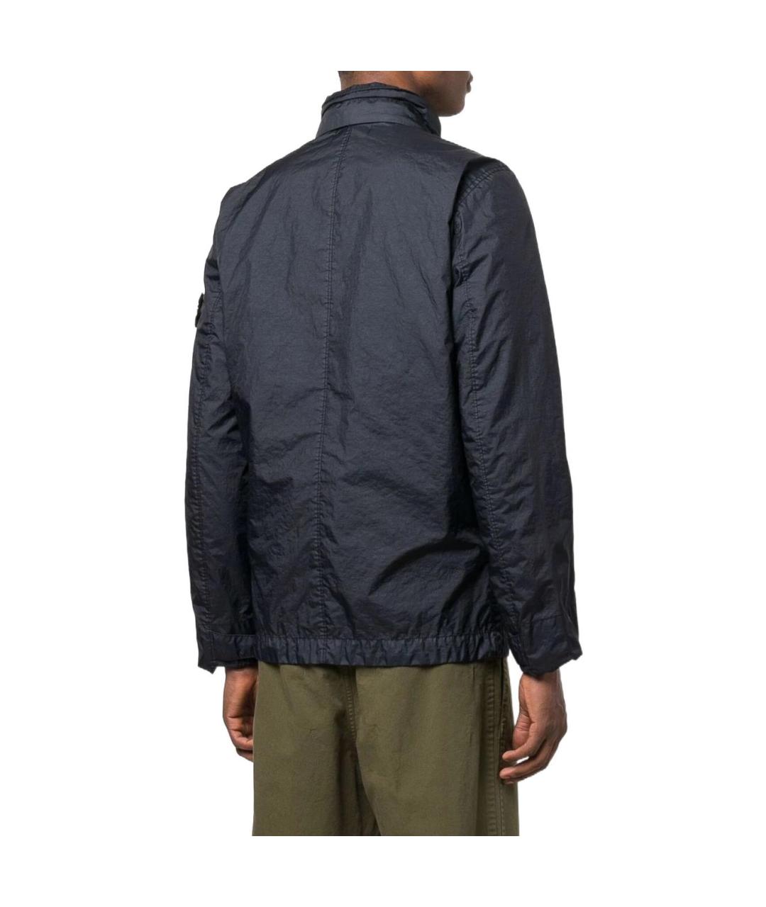 STONE ISLAND Темно-синяя куртка, фото 4