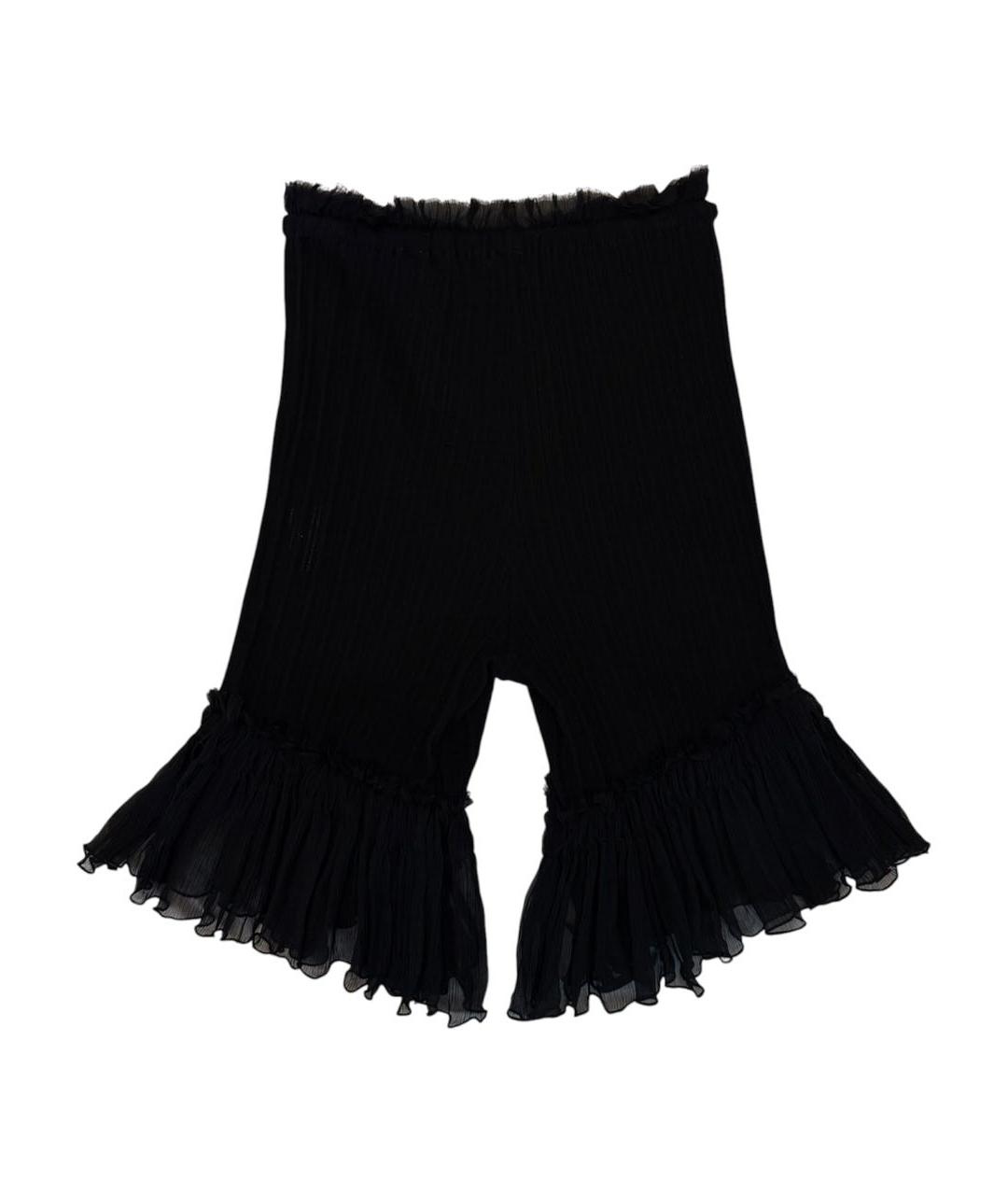 ANN DEMEULEMEESTER Черные хлопковые шорты, фото 2