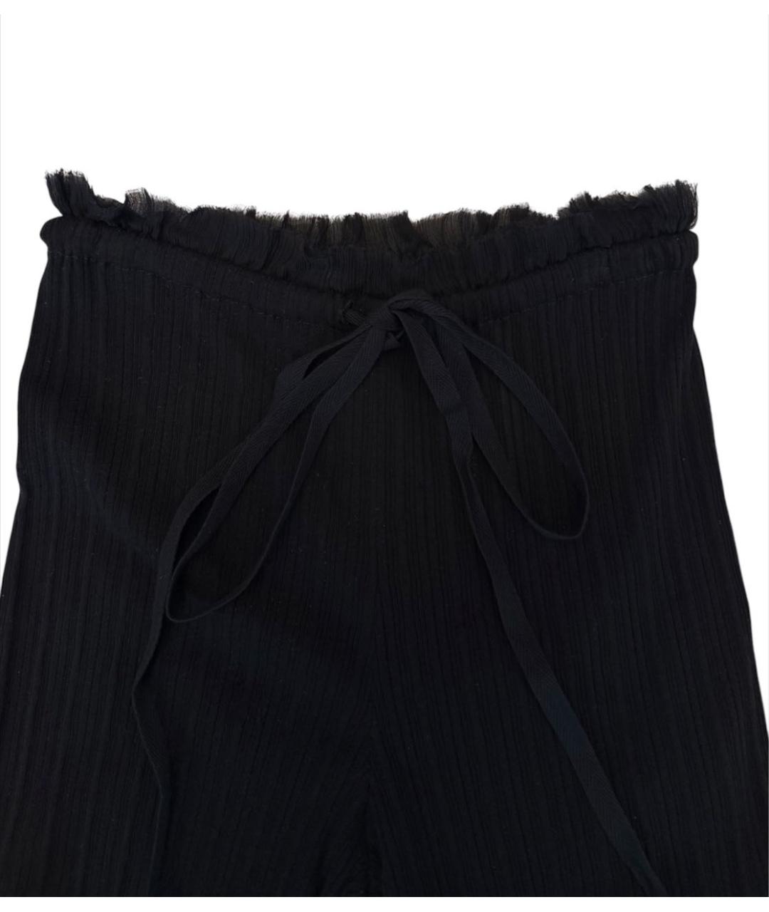 ANN DEMEULEMEESTER Черные хлопковые шорты, фото 4