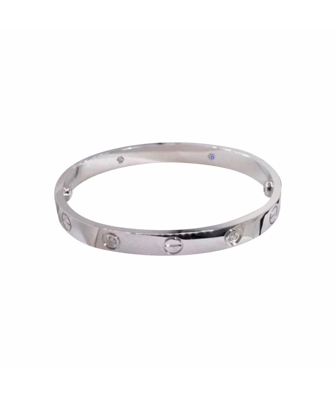 CARTIER Серебрянный браслет из белого золота, фото 1