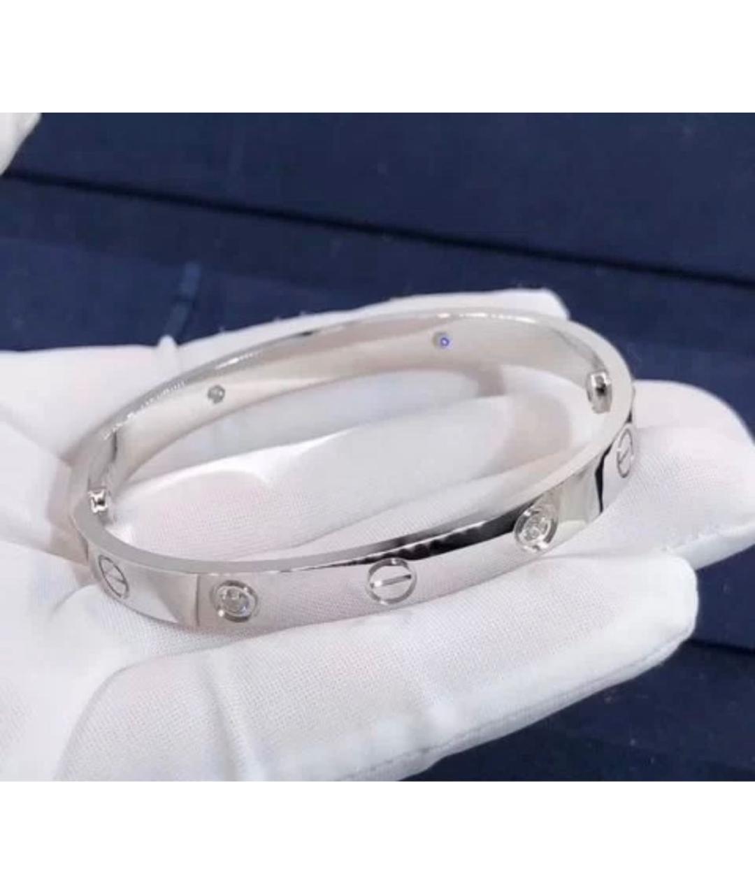CARTIER Серебрянный браслет из белого золота, фото 4
