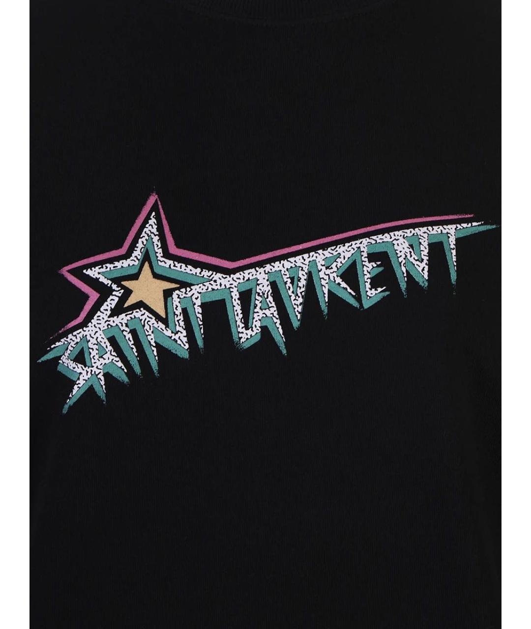 SAINT LAURENT Черная футболка, фото 2