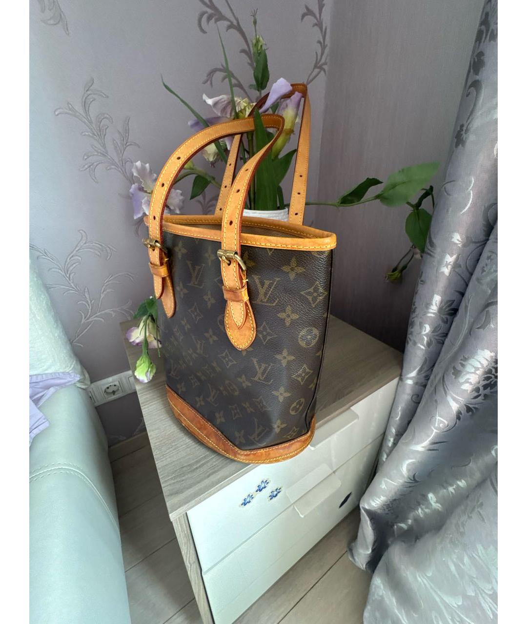 LOUIS VUITTON Коричневая сумка тоут, фото 2