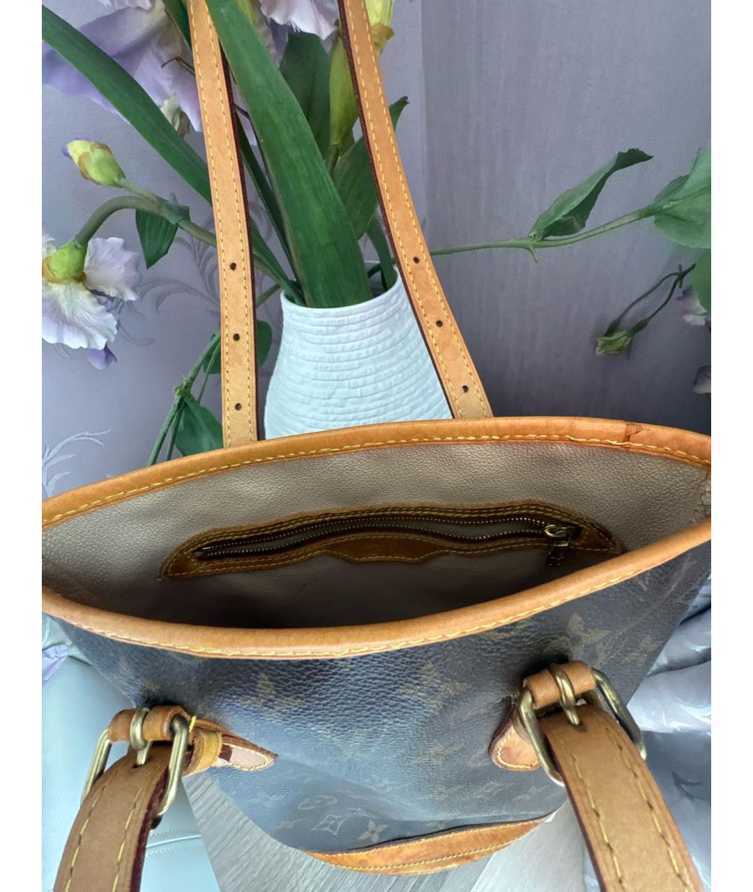 LOUIS VUITTON Коричневая сумка тоут, фото 4
