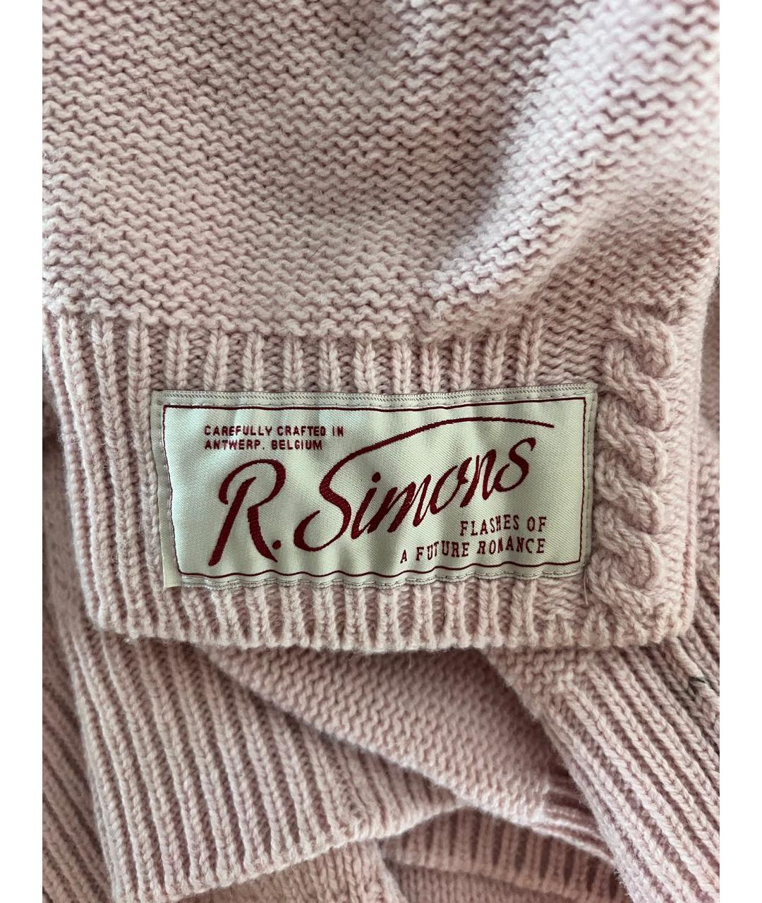 RAF SIMONS Розовый шерстяной джемпер / свитер, фото 4