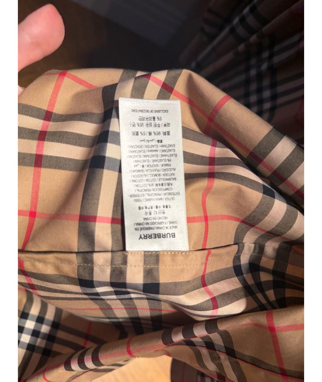 BURBERRY Коричневая рубашка, фото 4