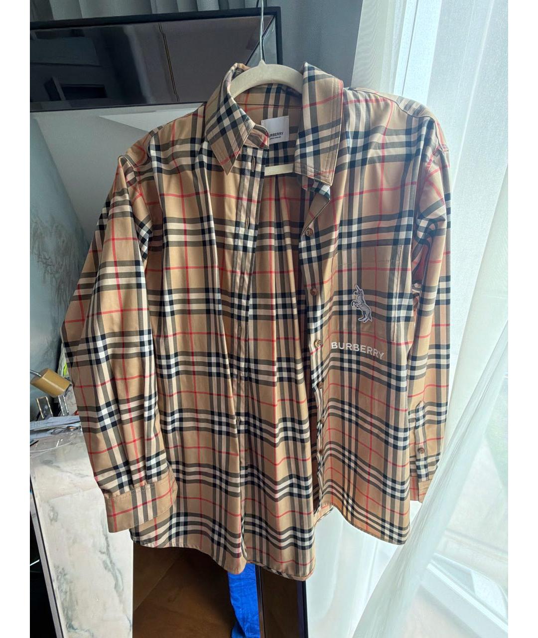 BURBERRY Коричневая рубашка, фото 6