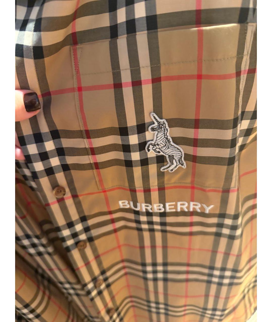 BURBERRY Коричневая рубашка, фото 3