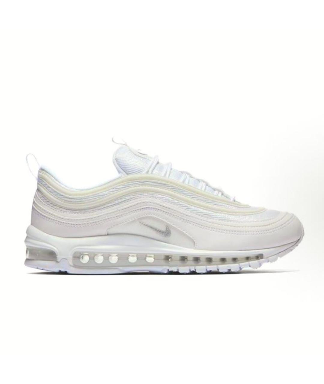 NIKE Белые текстильные низкие кроссовки / кеды, фото 7