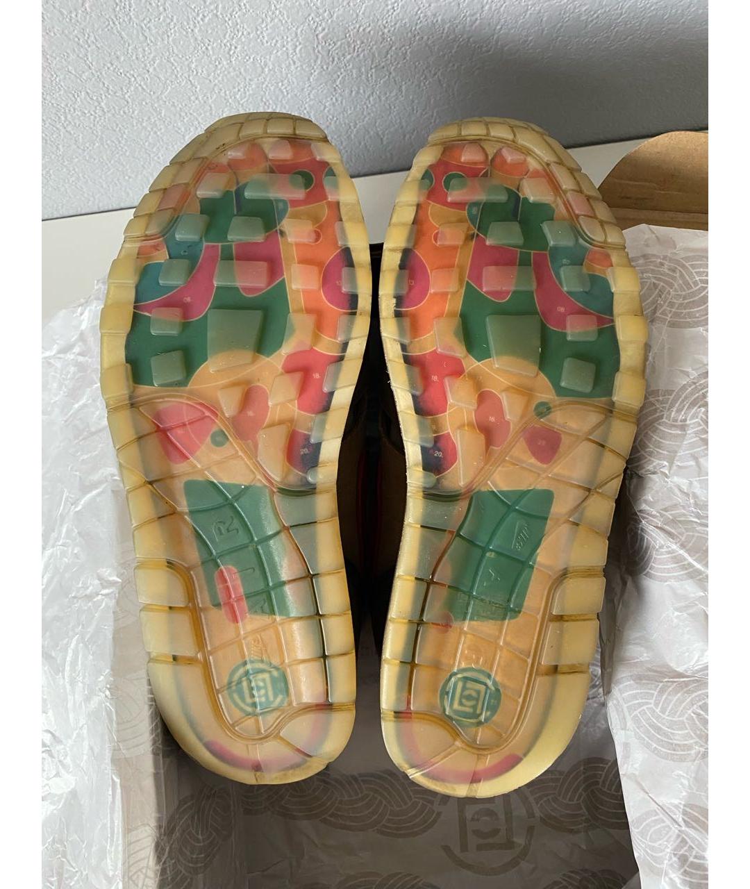 NIKE Коричневые замшевые низкие кроссовки / кеды, фото 8