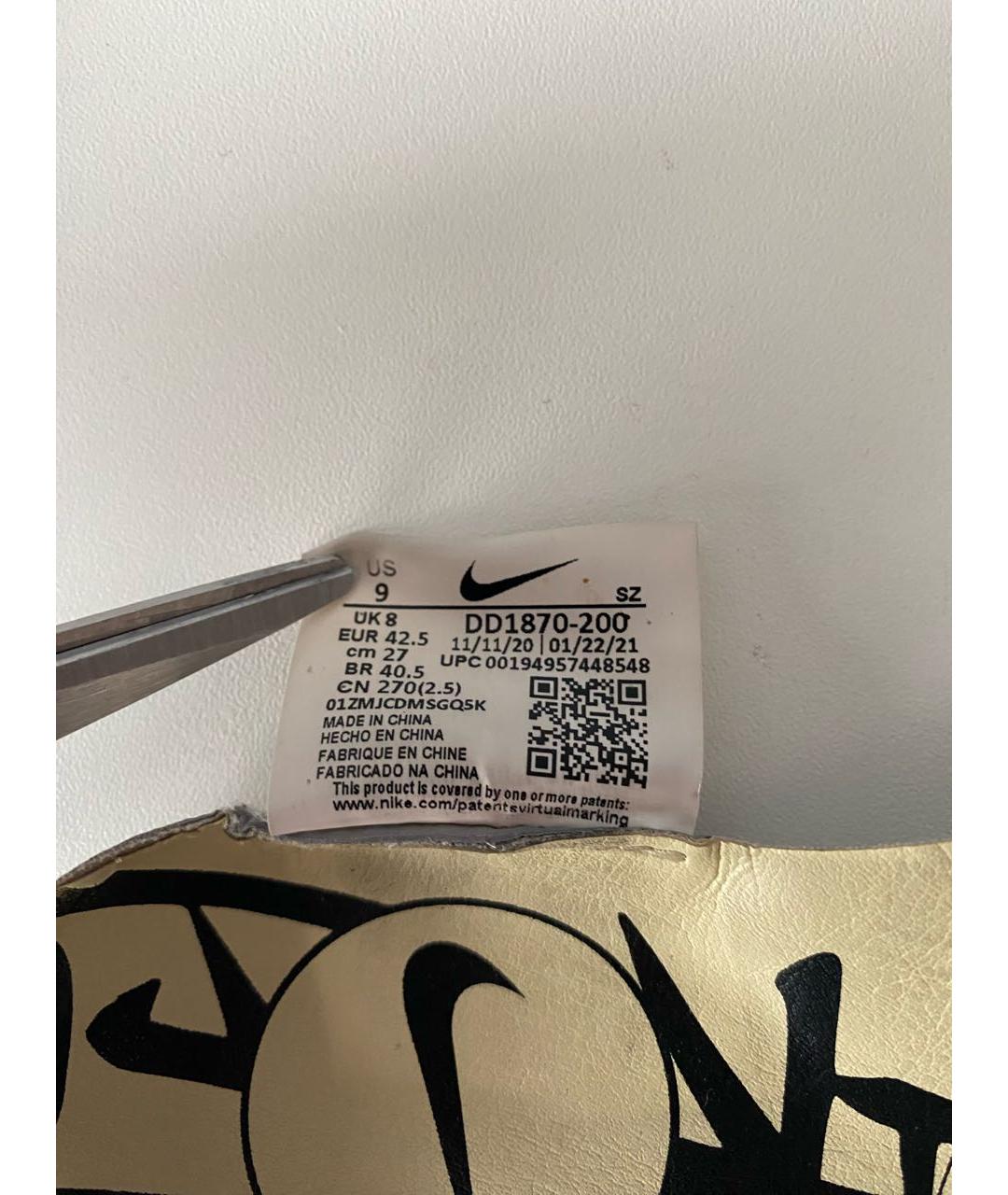NIKE Коричневые замшевые низкие кроссовки / кеды, фото 7
