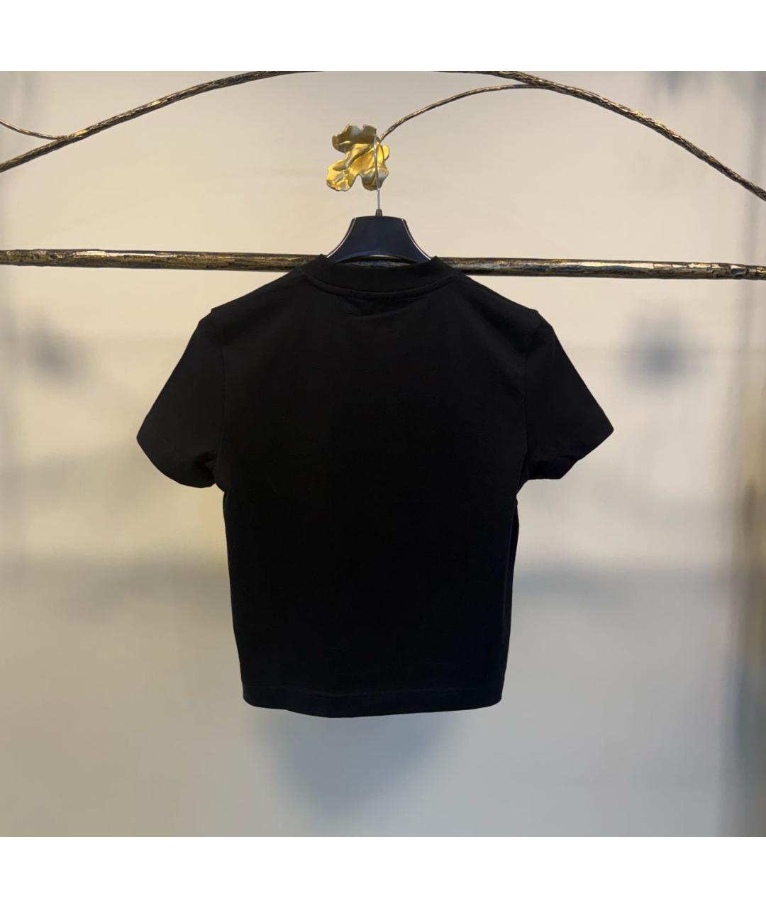JACQUEMUS Черная хлопковая футболка, фото 2