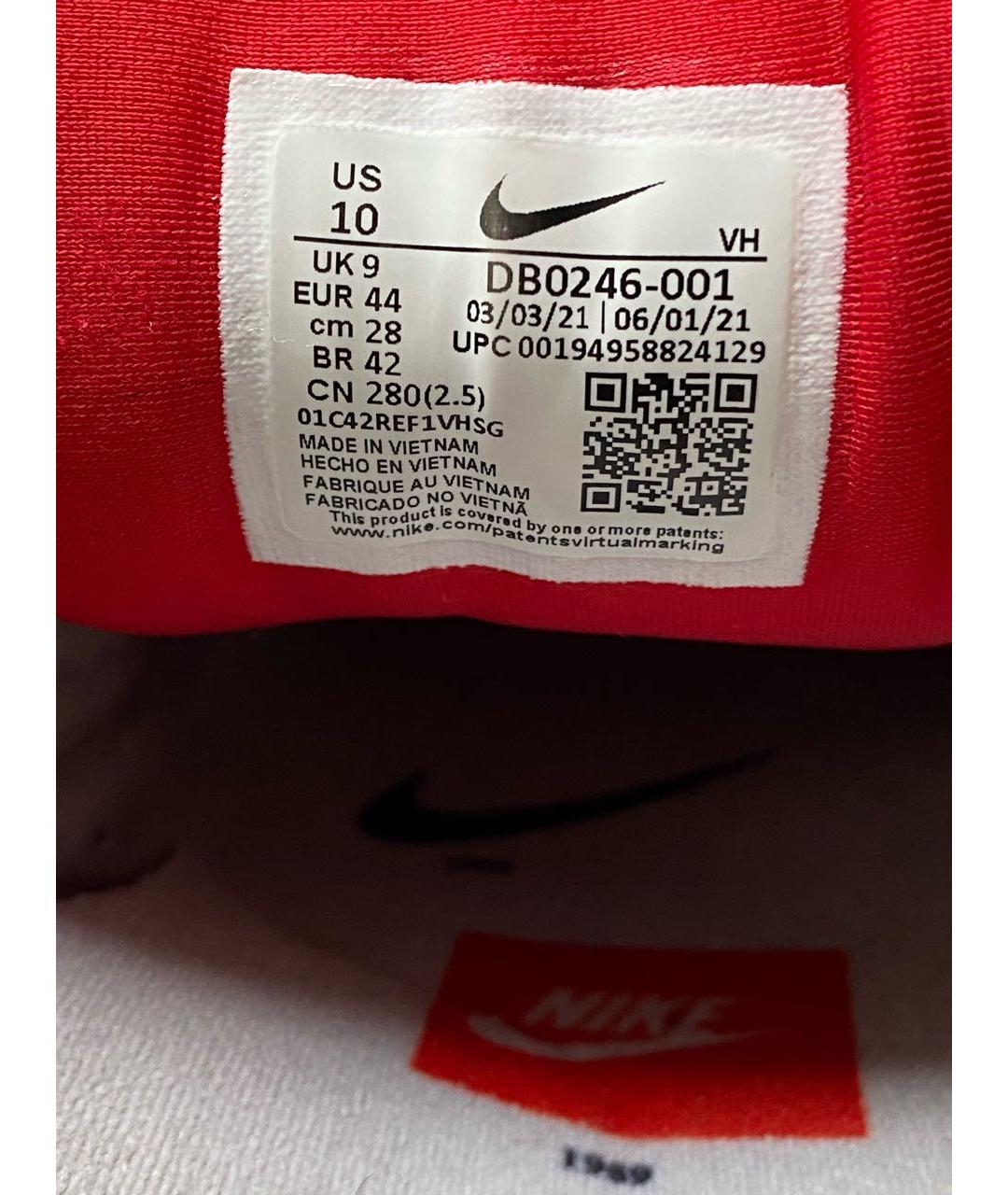 NIKE Бежевые текстильные низкие кроссовки / кеды, фото 6