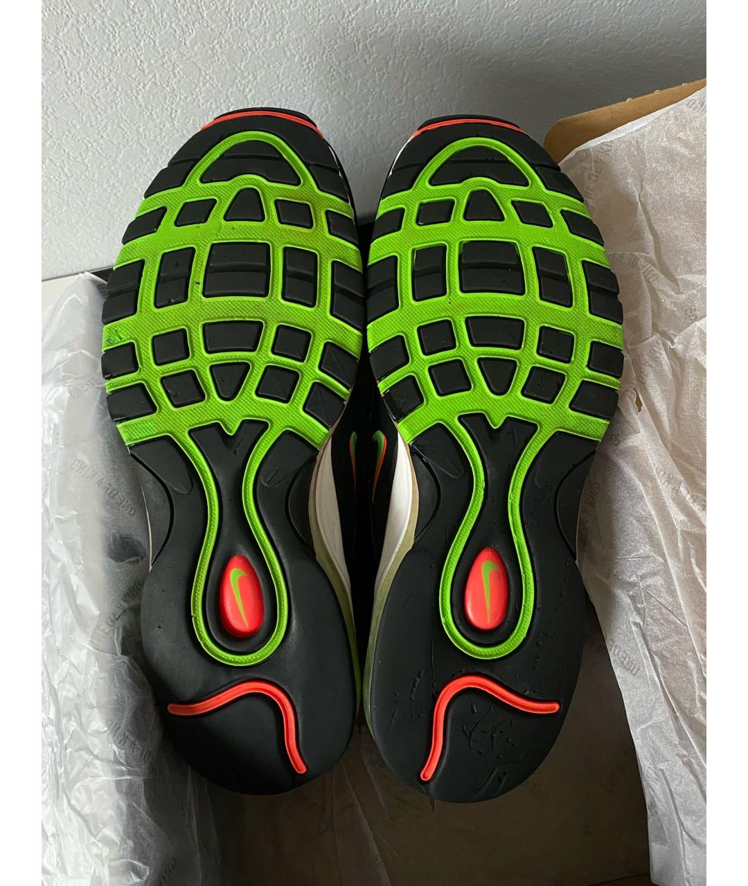 NIKE Черные текстильные низкие кроссовки / кеды, фото 6