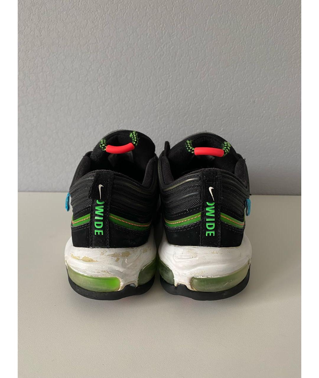 NIKE Черные текстильные низкие кроссовки / кеды, фото 5