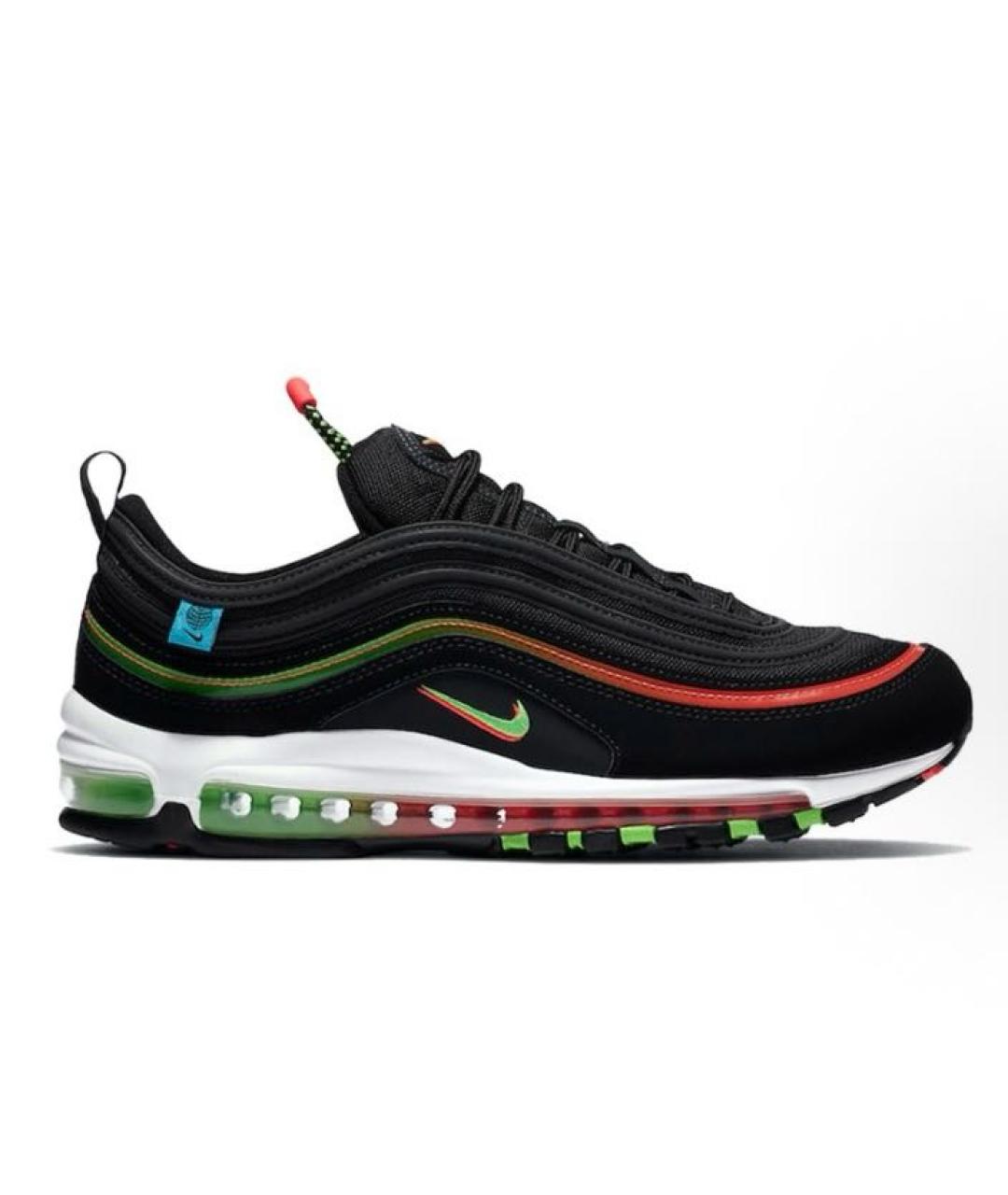 NIKE Черные текстильные низкие кроссовки / кеды, фото 8