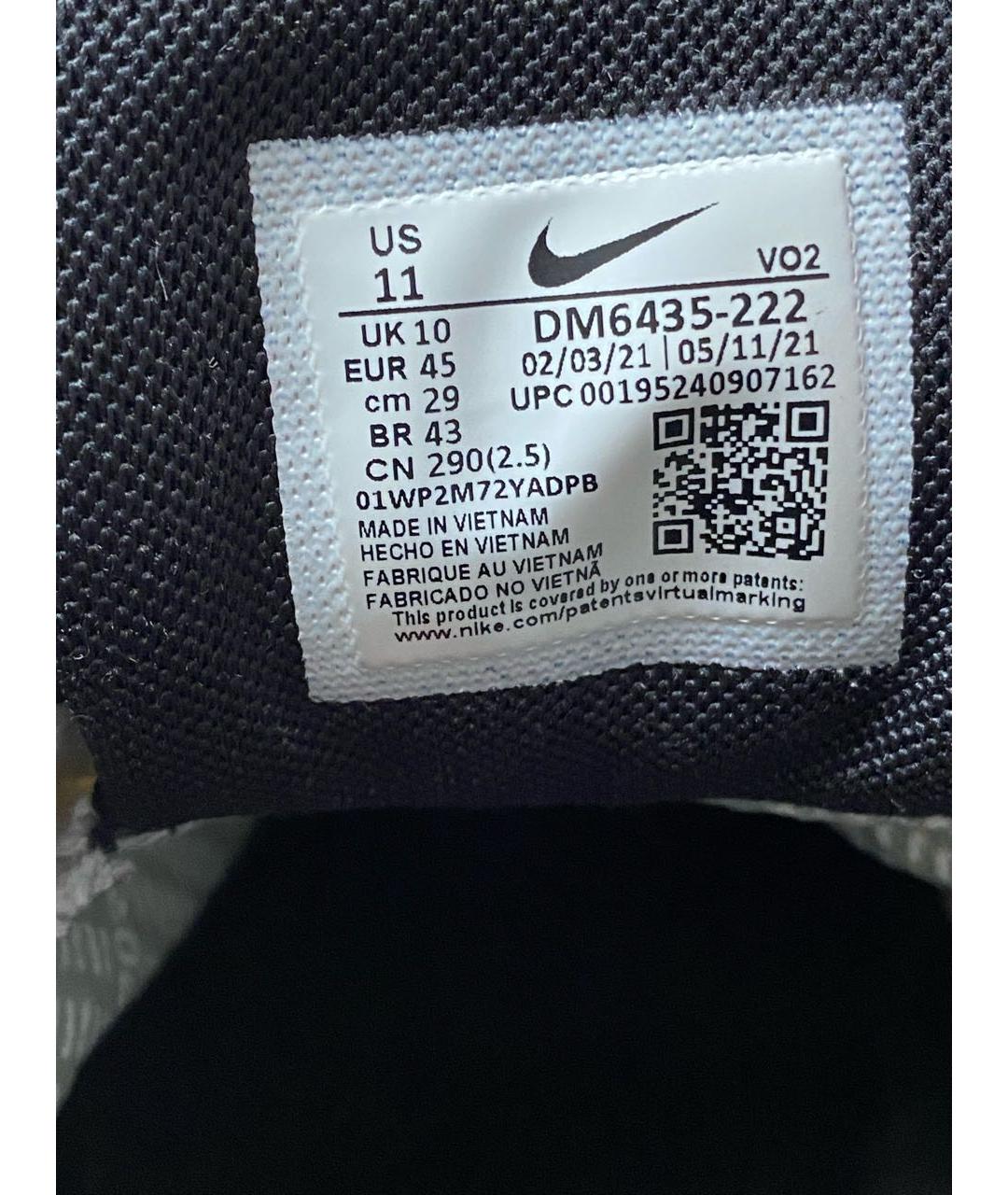 NIKE Хаки кожаные низкие кроссовки / кеды, фото 6