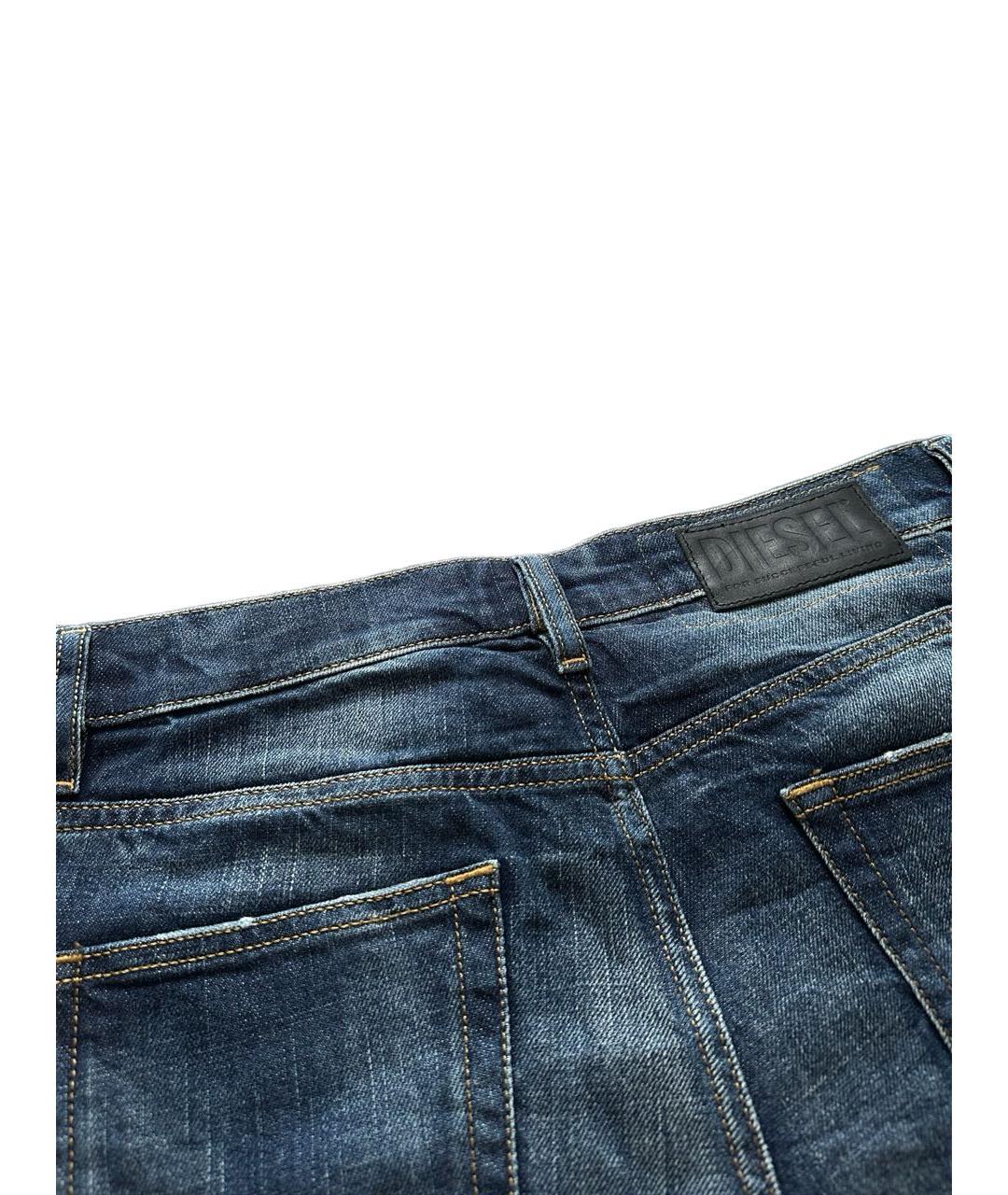 DIESEL Синие хлопко-эластановые джинсы скинни, фото 4