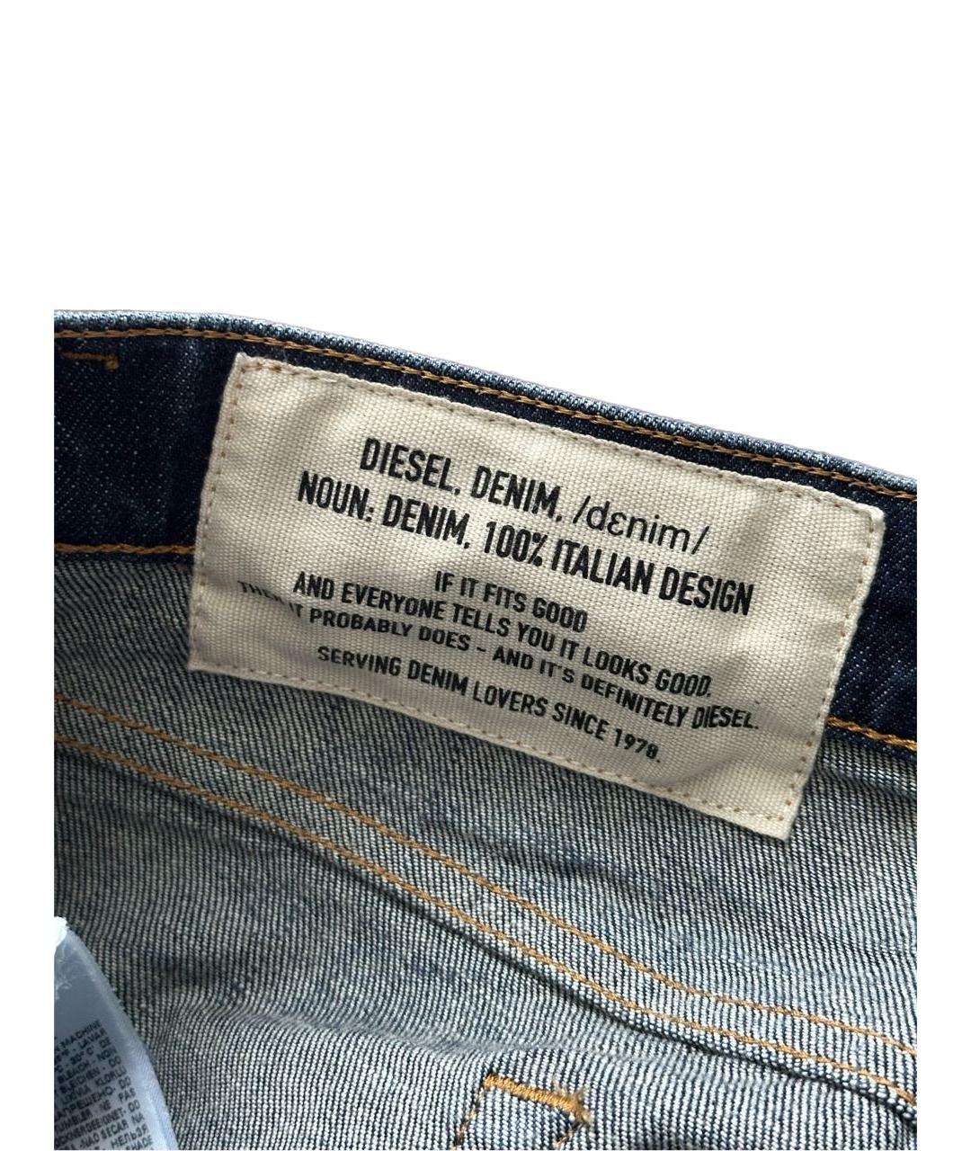DIESEL Синие хлопко-эластановые джинсы скинни, фото 7
