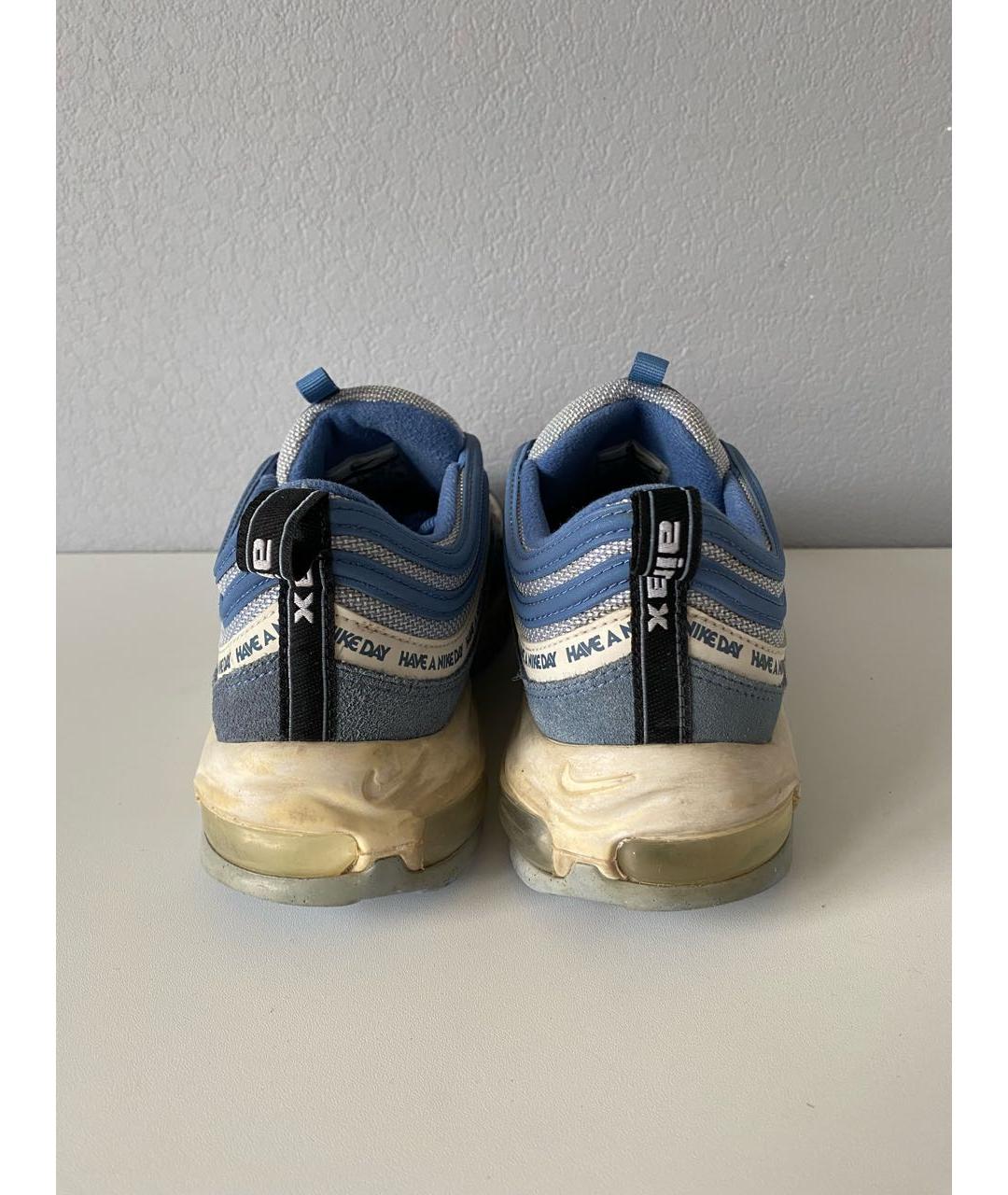 NIKE Синие текстильные низкие кроссовки / кеды, фото 5