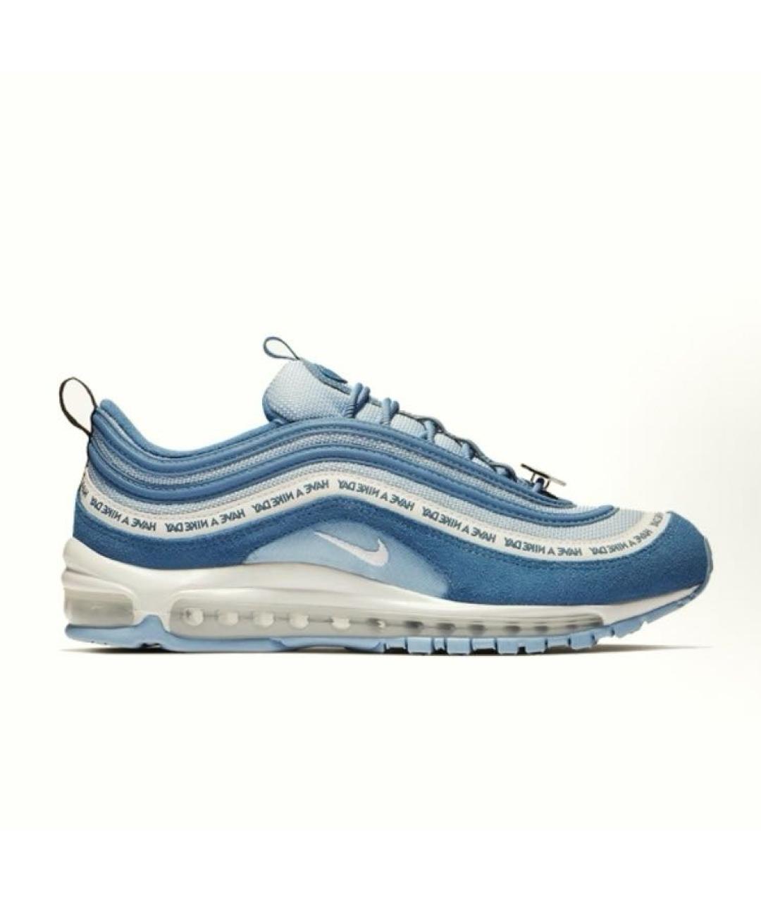NIKE Синие текстильные низкие кроссовки / кеды, фото 8