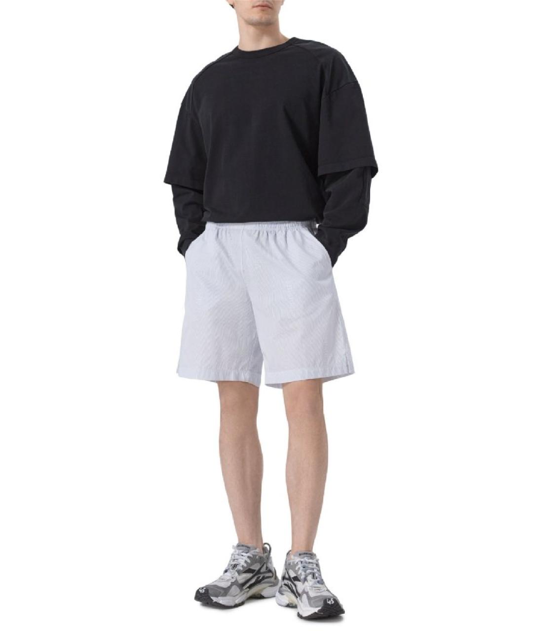 VETEMENTS Белые хлопковые шорты, фото 5