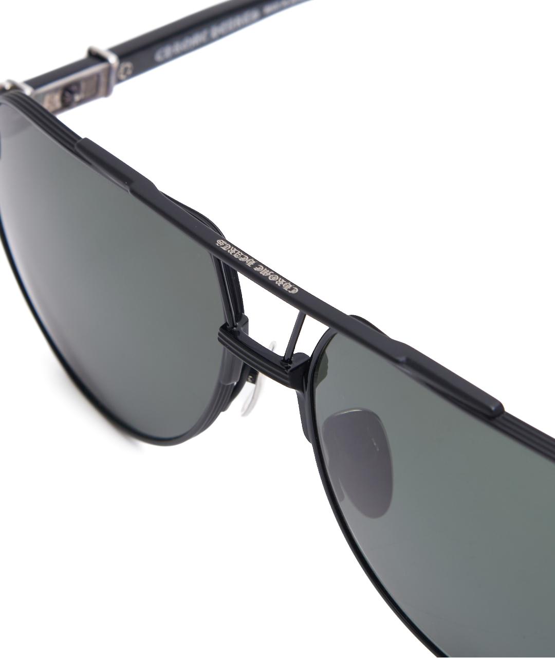 CHROME HEARTS Черные металлические солнцезащитные очки, фото 5