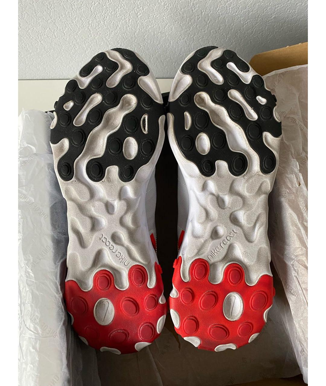 NIKE Белые текстильные низкие кроссовки / кеды, фото 7