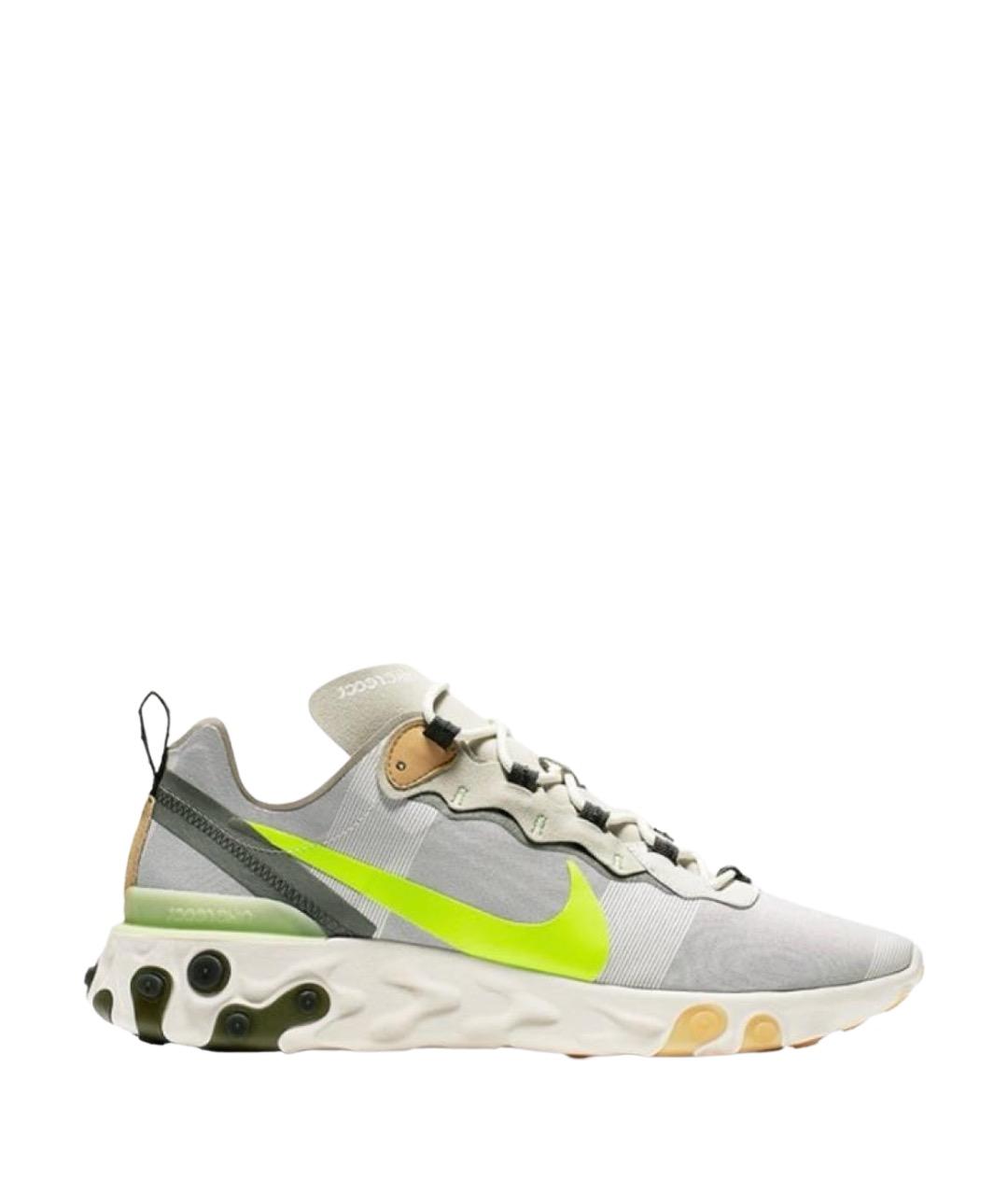 NIKE Серые текстильные низкие кроссовки / кеды, фото 1