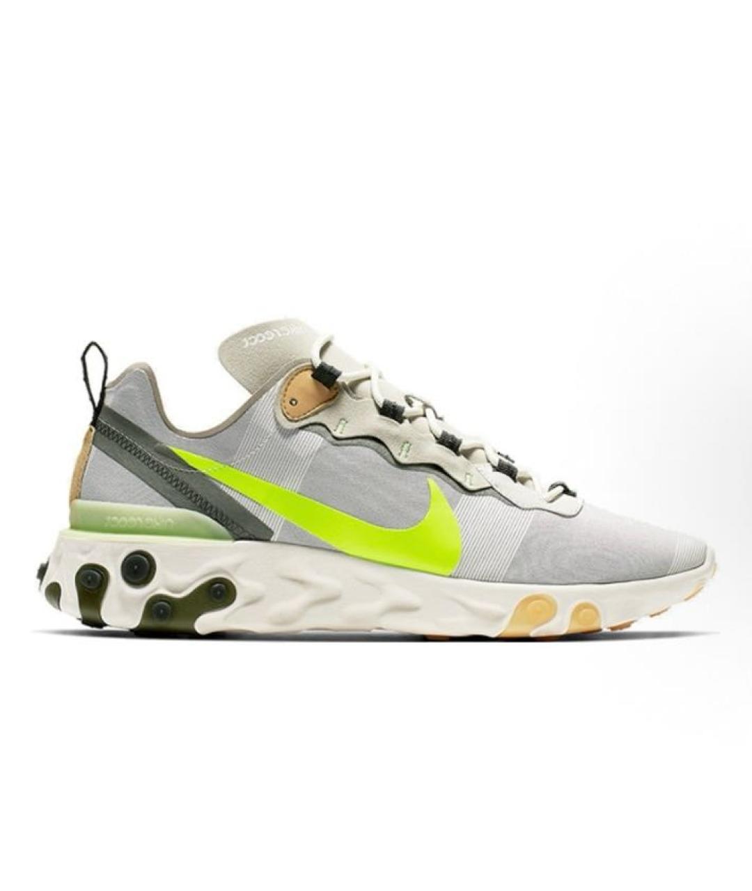 NIKE Серые текстильные низкие кроссовки / кеды, фото 8