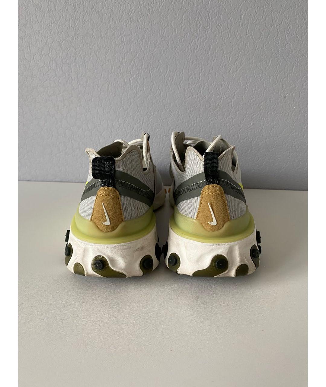 NIKE Серые текстильные низкие кроссовки / кеды, фото 5
